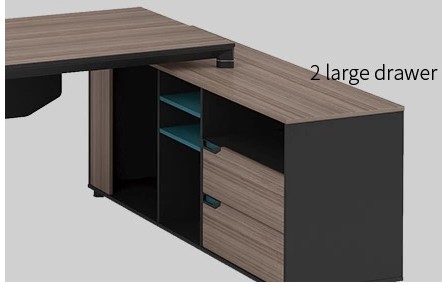 Modern Design L Shaped Executive Office Desk, Made of MDF(LT-01T1816)