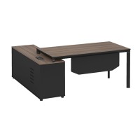 Modern Design L Shaped Executive Office Desk, Made of MFC(KT-01T1816)