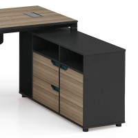Modern Design Executive Office Desk, Made of Melamine, Aluminium Triangular Legs(LT-02T1616)