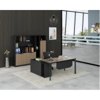 Modern Design Executive Office Desk, Made of Melamine, Aluminium Triangular Legs(LT-02T1616)