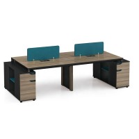 4-Person Office Screen Workstation With File Cabinet(LT-07W2812)
