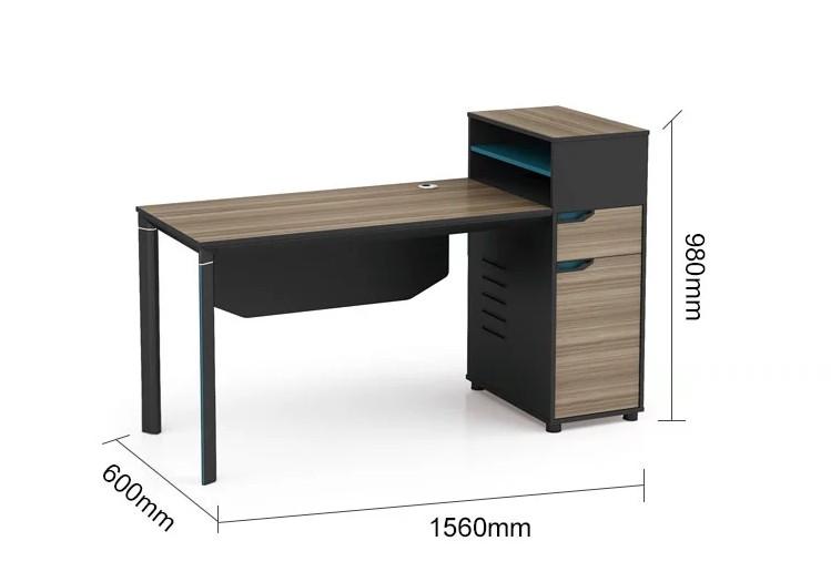 1-Person Office Workstation With File Cabinet(LT-02W1506)