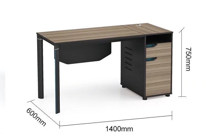 1-Person Office Screen Workstation With File Cabinet(LT-01W1406)