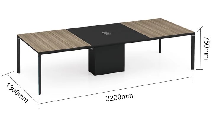 Modern Design 8 Seater Conference Table, made of melamine board (LT-02C3213)