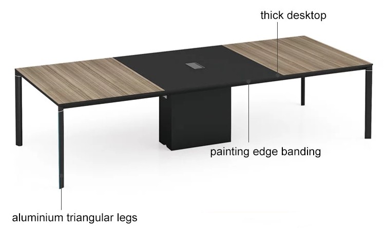 Modern Design 8 Seater Conference Table, made of melamine board (LT-02C3213)