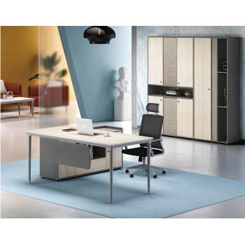 Modern Design L Shaped Executive Office Desk, Made of MFC(RS-32T1816)