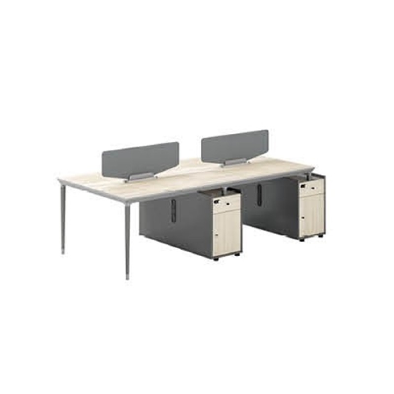 4-Person Office Screen Workstation With File Cabinet(RS-32W2612)