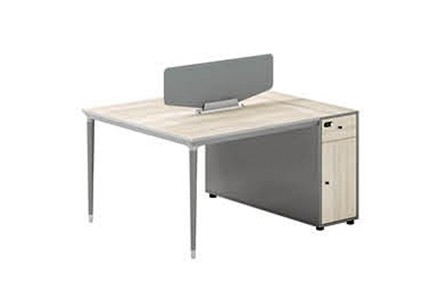 2-Person Office Screen Workstation With File Cabinet(RS-31W1412)