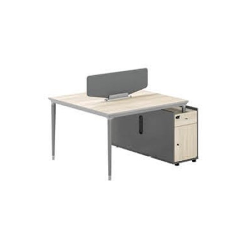 2-Person Office Screen Workstation With File Cabinet(RS-32W1412)
