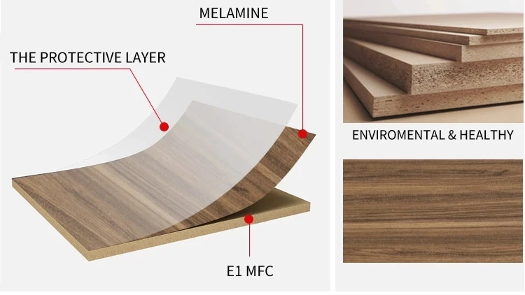 Modern Design L Shaped Executive Office Desk, Made of MDF(DS-03T1616)