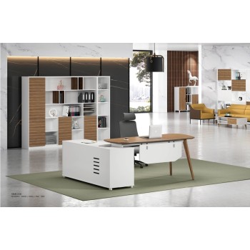 Modern Design L Shaped Executive Office Desk, Made of MFC(DS-04T2016)