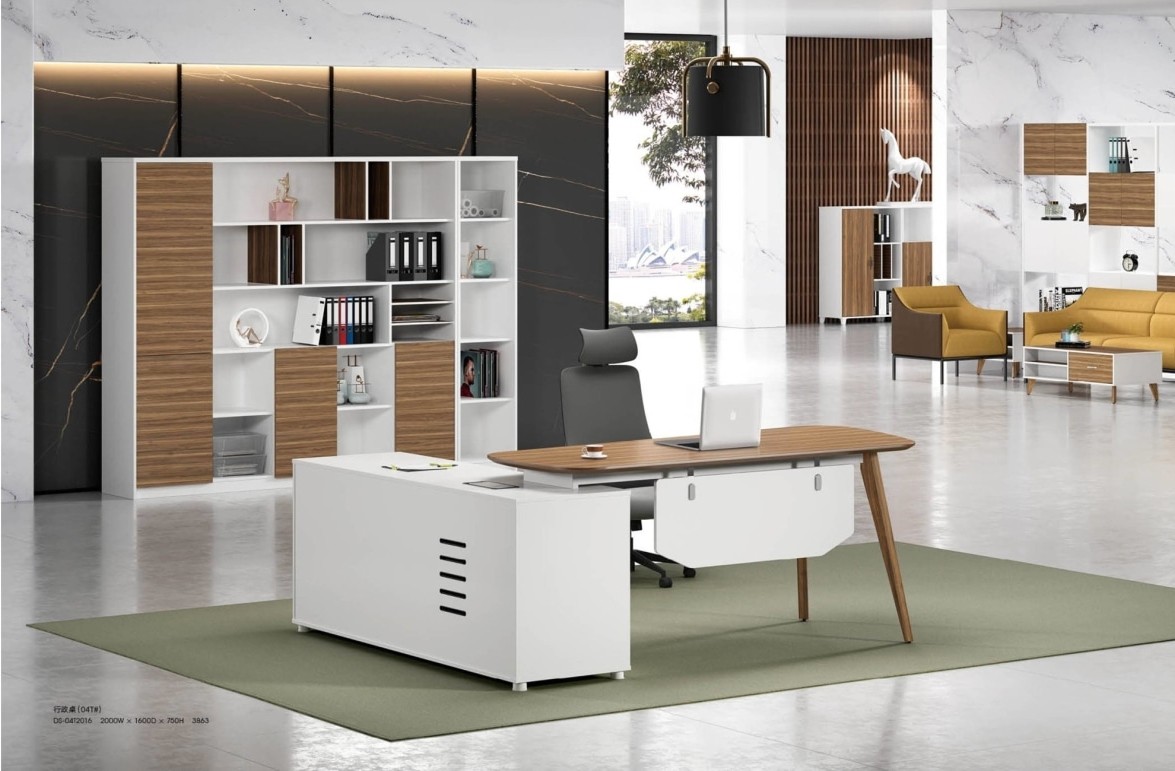Modern Design L Shaped Executive Office Desk, Made of MDF(DS-04T2016)