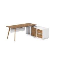 Modern Design L Shaped Executive Office Desk, Made of MFC(DS-02T1880)