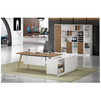 Modern Design L Shaped Executive Office Desk, Made of MFC(DS-02T1880)