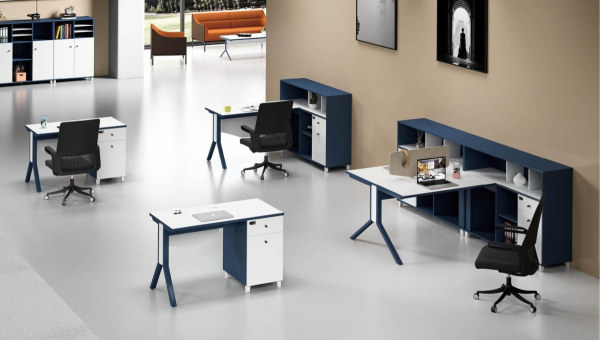 1-Person Office Workstation Office Desk With File Cabinet ( MS-51W1206)