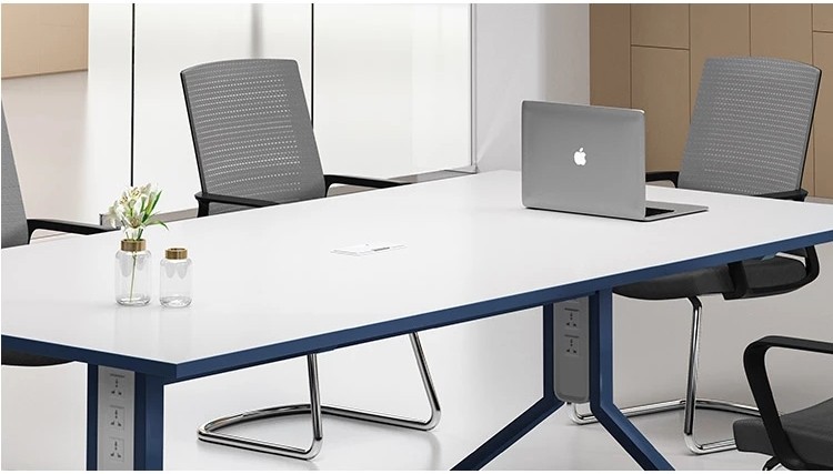 Modern Design 6 Seater Conference table with utility outlet (MS-51C2412)