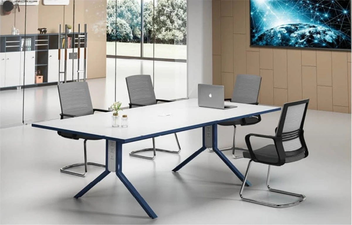 Modern Design 6 Seater Conference table with utility outlet (MS-51C2412)