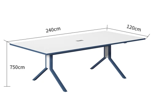 Modern Design 6 Seater Conference table with utility outlet (MS-51C2412)