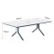 Modern Design 6 Seater Conference table with utility outlet (MS-51C2412)