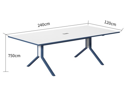 Modern Design 6 Seater Conference table with utility outlet (MS-51C2412)