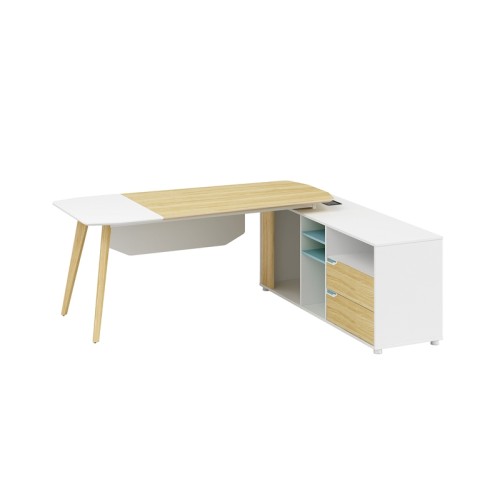 Modern Design L Shaped Executive Office Desk, Made of MFC(YM-01T2016)