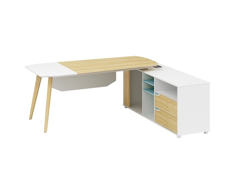 Modern Design L Shaped Executive Office Desk, Made of MFC(YM-01T2016)