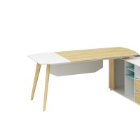 Modern Design L Shaped Executive Office Desk, Made of MFC(YM-01T2016)