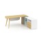 Modern Design L Shaped Executive Office Desk, Made of MFC(YM-02T2016)