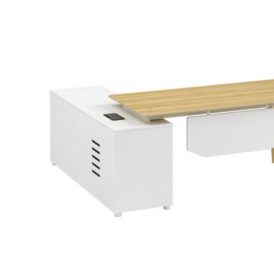 Modern Design L Shaped Executive Office Desk, Made of MFC(YM-03T1816)