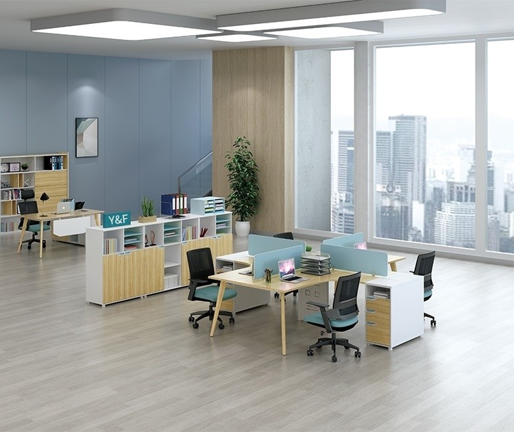 YM-06W# 4-person Office Workstation