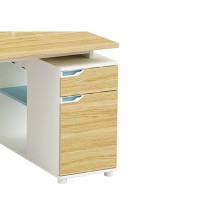 2-Person Office Screen Workstation Office Desk With File Cabinet(YM-04W1212)