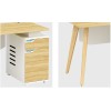 1-Person Office Screen Workstation Office Desk With File Cabinet ( YM-02W1206)