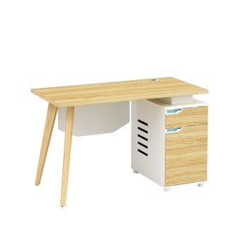 1-Person Office Screen Workstation Office Desk With File Cabinet ( YM-02W1206)