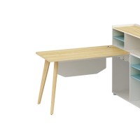 1-Person Office Workstation Office Desk With File Cabinet ( YM-03W1614)