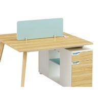 2-Person Office Screen Workstation Office Desk With File Cabinet(YM-05W1512)