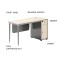 Contemporary 1-Person Desk with Drawers - Ideal for Wholesale Purchase