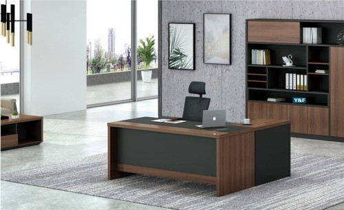 Modern Design L Shaped Executive Office Desk, Made of MFC(KT-06T1816)