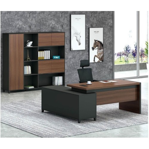 Modern Design L Shaped Executive Office Desk, Made of MFC(KT-07T1616)
