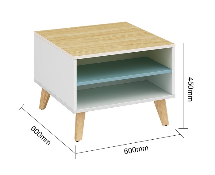 Wholesale small square corner coffee table (YM-01F606)