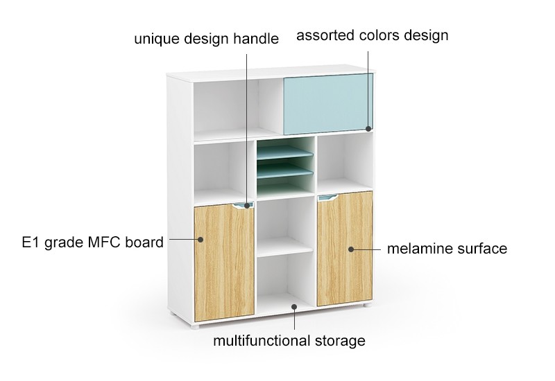Wholesale simple design wooden office cabinet storage(YM-06Z1214)