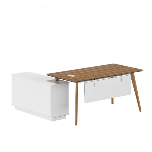 Modern Design L Shaped Executive Office Desk, Made of MFC(DS-03T1616)