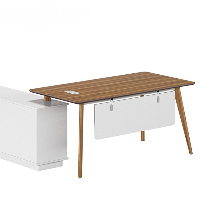 Modern Design L Shaped Executive Office Desk, Made of MDF(DS-03T1616)