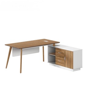 Modern Design L Shaped Executive Office Desk, Made of MFC(DS-03T1616)