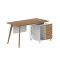 Modern Design L Shaped Executive Office Desk, Made of MFC(DS-03T1407)