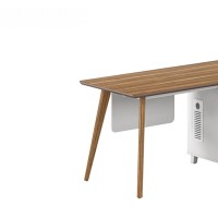 Modern Design L Shaped Executive Office Desk, Made of MFC(DS-03T1407)