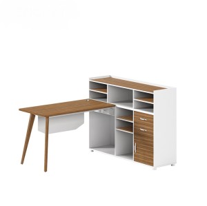 Ergonomic Single Office Desk with File Drawer - Suitable for Office Environments