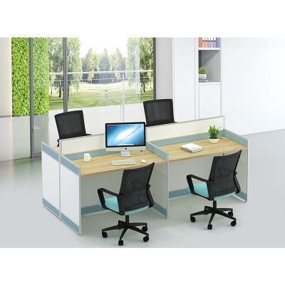4-Person Office Screen Workstation Staff Table With File Cabinet ( KW-20C2412)