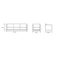Modern Office Sofa With Solid Wood Inner Frame(SF-L2193)