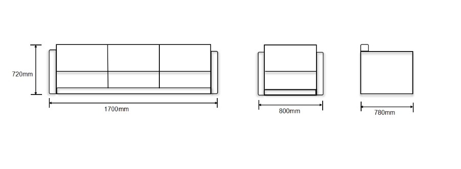 Wholesale Modern Office PU Sofa With Solid Wood Inner Frame(SF-L2196)