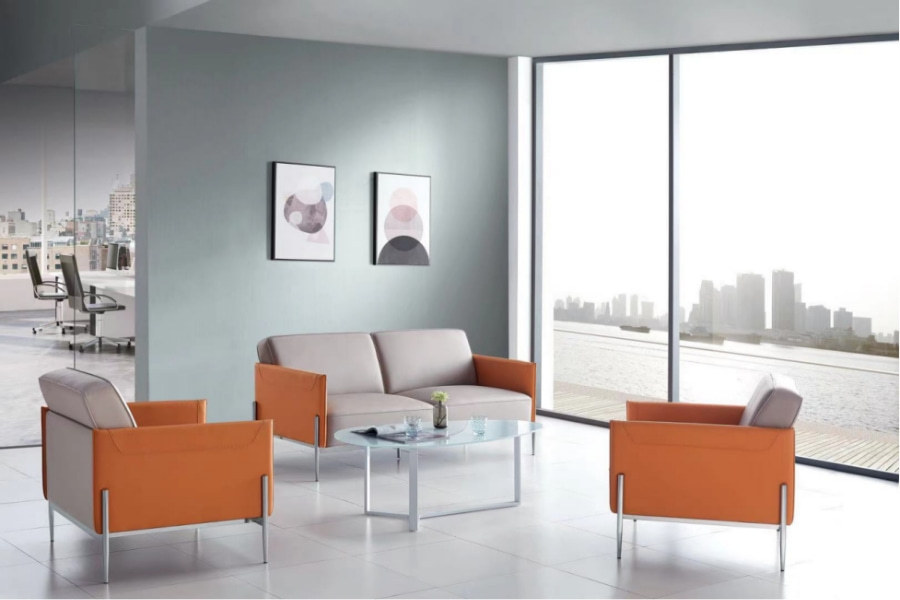 Wholesale Modern Office PU Sofa With Solid Wood Inner Frame(SF-L2191)